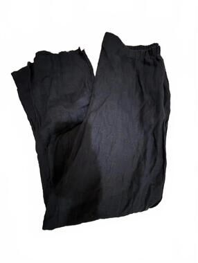 Black 100% Linen FLAX Pants Made in Lithuania